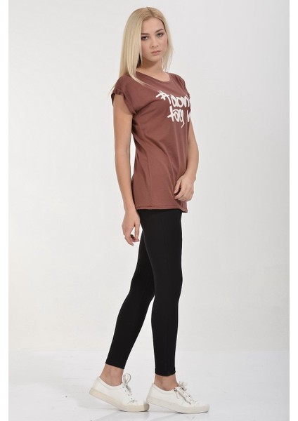 #don't Tag Me Baskılı Kısa Kol T-Shirt - Kızıl Kızıl - L indirimleri