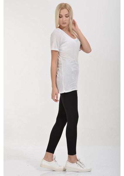 Cepli Ipek Jersey Kısa Kol T-Shirt - Beyaz Beyaz - S fırsatları