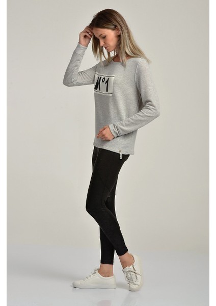 No1 Sweat Gri Melanj - Xs modelleri