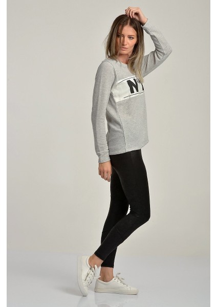 No1 Sweat Gri Melanj - Xs fırsatları