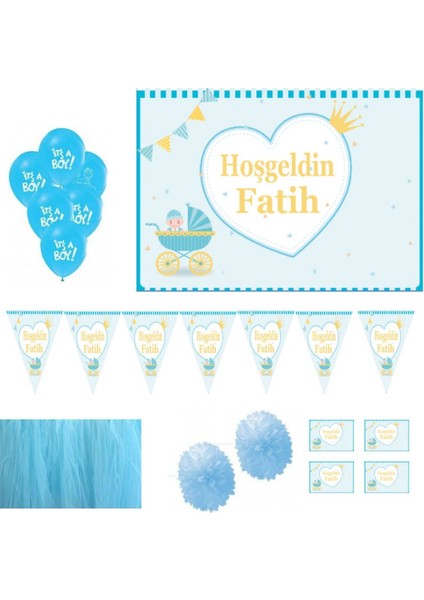 Hoşgeldin Bebeğim Magnetli Erkek Bebek Kişiye Özel HDTS112