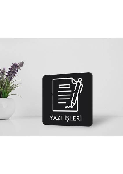 Gift Yazı Işleri Kapı Yönlendirme Levhası