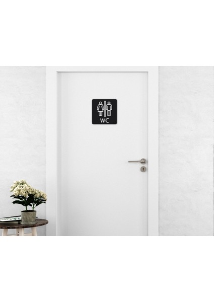 Gift Ortak Wc Kapı Yönlendirme Levhası-2