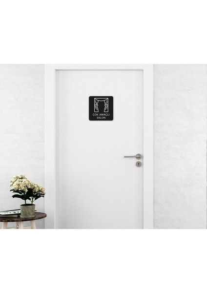 Gift Çok Amaçlı Salon Kapı Yönlendirme Levhası
