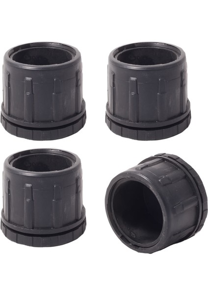 76 mm İç Ayarlı Plastik Sandalye Masa Profil Pabucu Siyah (4 Adet)