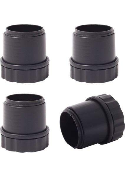 32 mm İç Ayarlı Plastik Sandalye Masa Profil Pabucu Siyah (4 Adet)