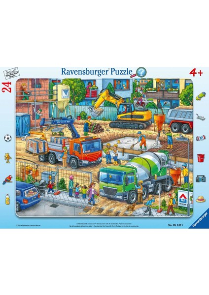 24 Parça Çerçeveli Puzzle Şantiyede 051427