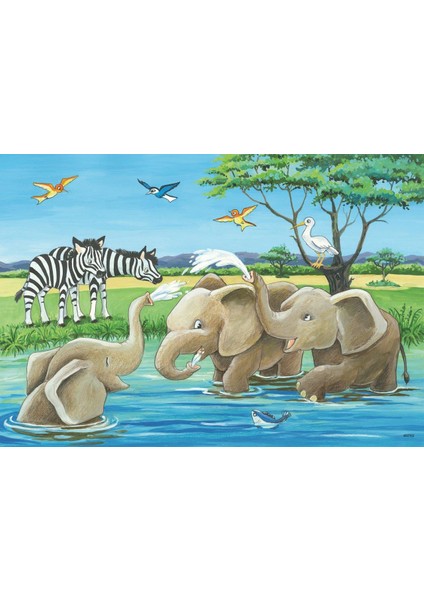 2X12 Parça Puzzle Hayvan Yavruları 050956 modelleri