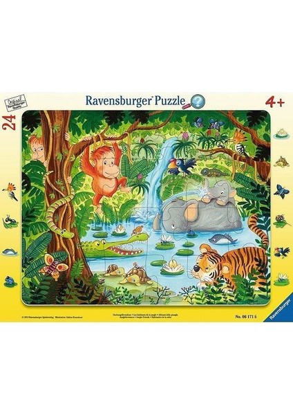 24 Parça Çerçeveli Puzzle Jungle 061716