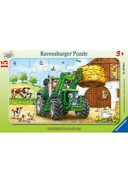 15 Parça Puzzle Tractor On Farm 060443