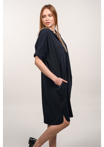 Alexandergardı Dik Yakalı Cepli Elbise (B21-4320) indirimleri