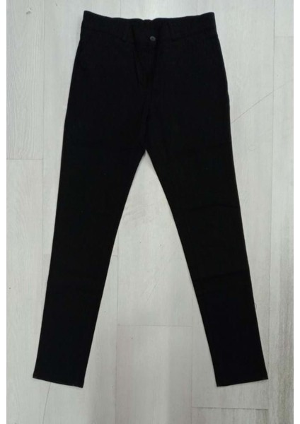 Başak Çocuk Giyim Canvas Kız Pantalon 48/56 Beden - Siyah - 48