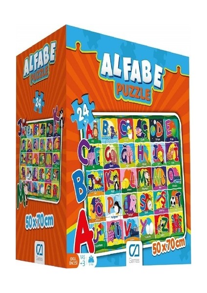 24 Parça Alfabe Eğitici Maxi Boy Puzzle 5027