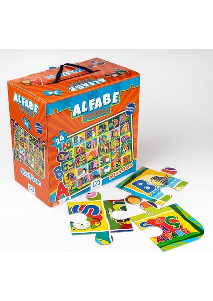 24 Parça Alfabe Eğitici Maxi Boy Puzzle 5027