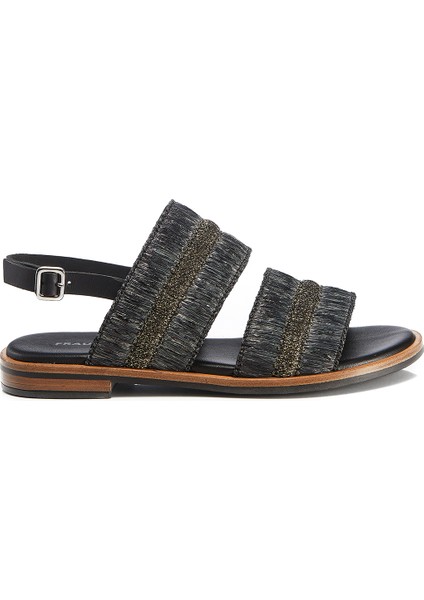 Siyah Kadın Sandalet 8506 Naturll-Srafia Frau Sandals Rafia Nerocannafucile