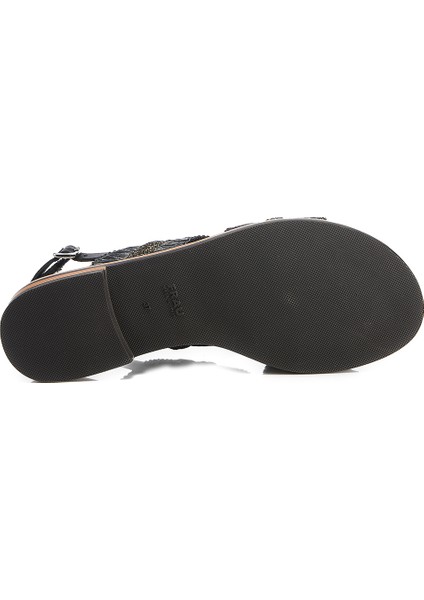 Siyah Kadın Sandalet 8506 Naturll-Srafia Frau Sandals Rafia Nerocannafucile