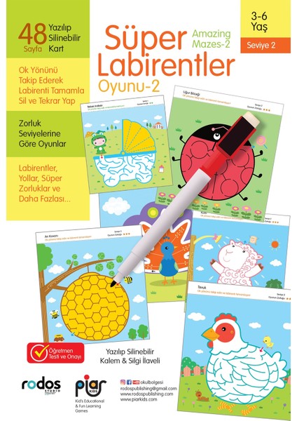 / Süper Labirentler Seviye 2 /3-6 Yaş modelleri