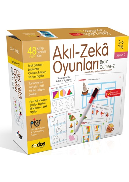 / Akıl Kutu Oyunları / Seviye 2/3-6 Yaş