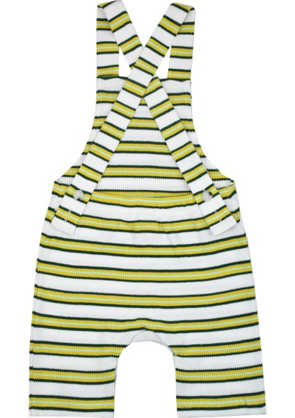 Sarı-Yeşil Çizgili Unisex Bebek Salopet fiyatları