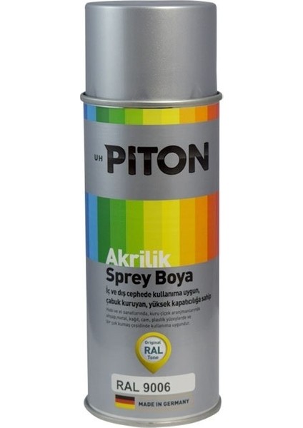 Akrilik Boya Ral 9006 Gümüş Gri 400 ml Sprey Boya