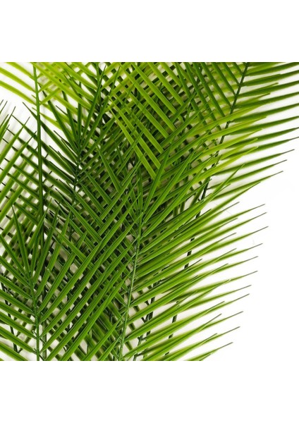 Yapay Çiçek Dal Areka Palmiye 12 Yaprak 130 cm Salon Çiçeği Yapay Bitki
