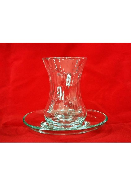 Dilek 12'li Çay Seti - 6 Çay Bardağı + 6 Çay Tabağı