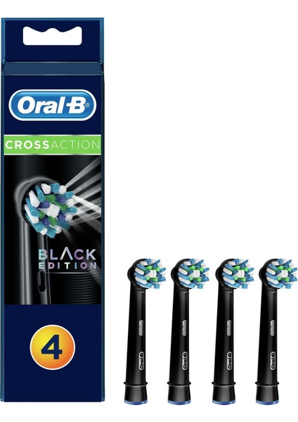 Diş Fırçası Yedek Başlığı Cross Action Siyah 8 Adet (2pk*4)