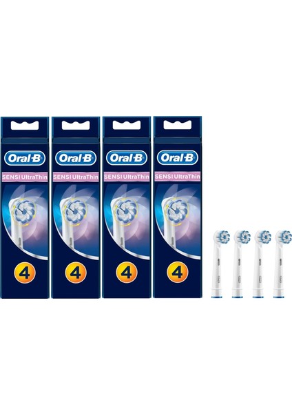 Diş Fırçası Yedek Başlığı Sensitive Ultra Thin 16 Adet (4pk*4)