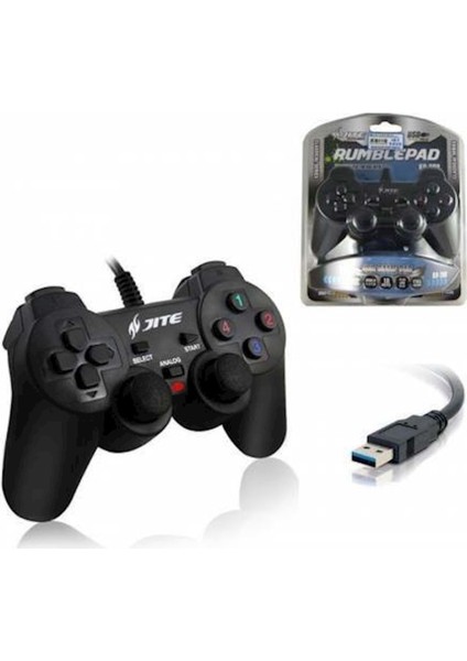 Oyun Kolu Usb'li Joystick Pc Uyumlu Joystick Oyun Kolu Rumblepad Jite KD-208