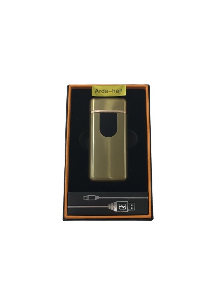 Elektronik Tesla Alevsiz Çakmak USB Şarjlı Dokunmatik LED Ekran