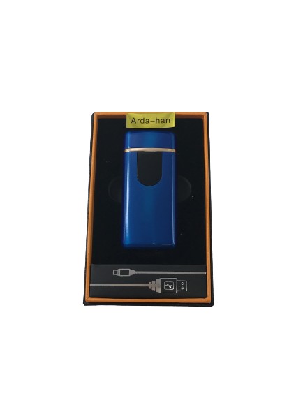 Elektronik Tesla Alevsiz Çakmak USB Şarjlı Dokunmatik LED Ekran
