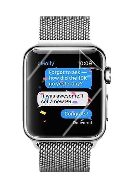 Apple Watch Uyumlu 42MM 1-2-3. Nesil Ekran Koruyucu (2 Adet)