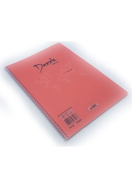 40 Yaprak Çizgili Spiralli Defter A4 Boy Pp Kapak