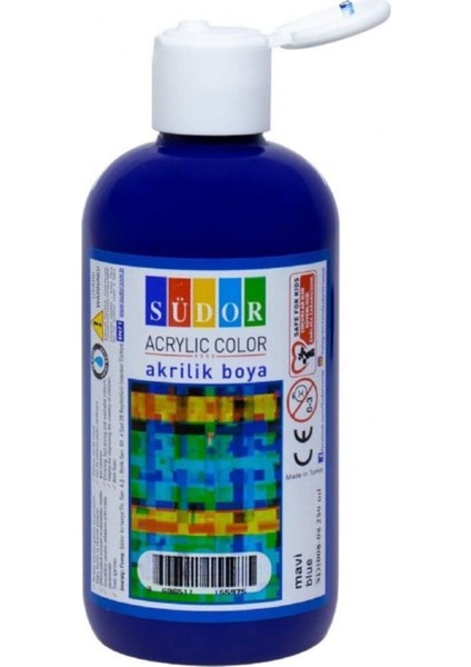 Akrilik Boya Vermiyon Kırmızı Şişede 250 ml