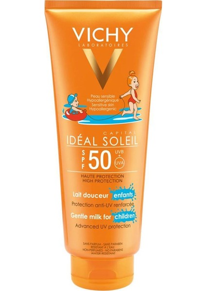 Capital Ideal Soleil SPF50+ Yüz ve Vücut Güneş Sütü 300 ml Çocuklar Için