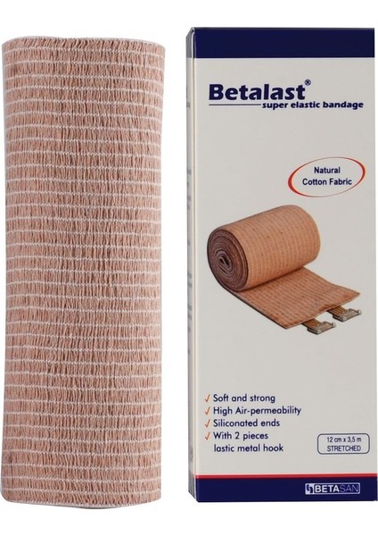 Betalast B2351 Süper Elastik Bandaj 12CM x 3,5m