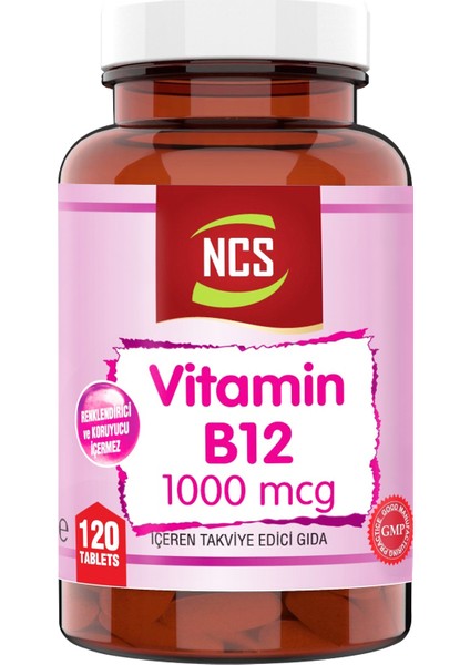 Vitamin B12 1000 Mcg 120 Tablet