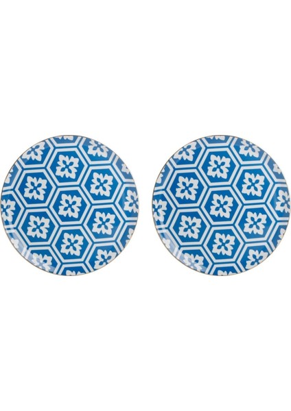 Morocco Desen Mavi Düz Tabak 28cm 2'li 04AP018765