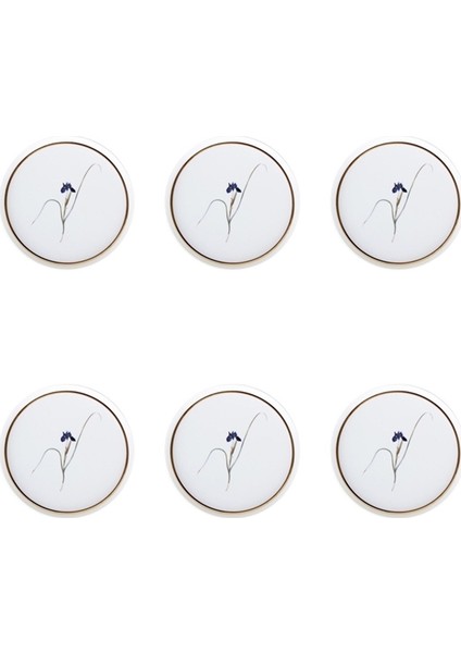 Botanical Desen Düz Tabak 21cm 6'lı 04ALM005044