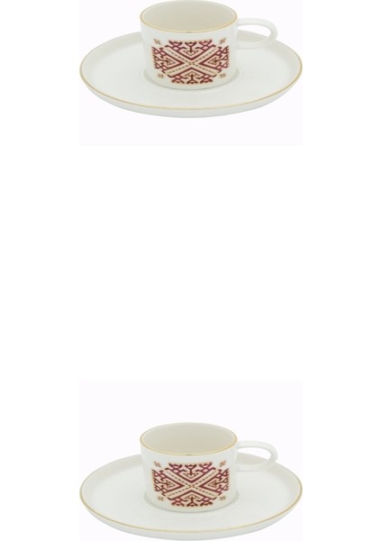 Arabesque Desen Kahve Fincanı 80cc 2'li 04ALM006044