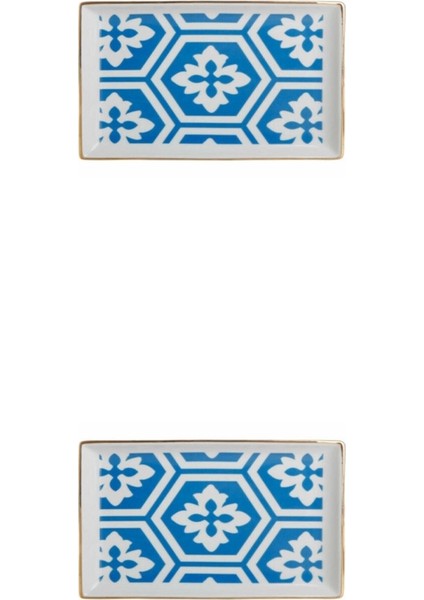 Morocco Desen Mavi Kahvaltı Tabağı 18cm 2'li 04AP018775