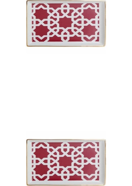 Morocco Desen Fuşya Kahvaltı Tabağı 18cm 2'li 04AP018781