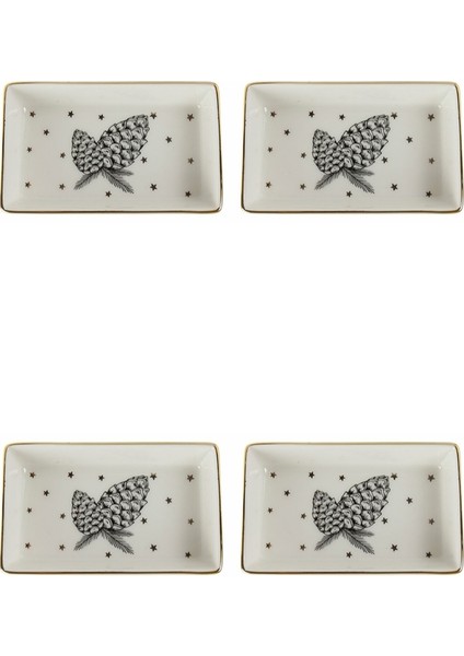 Forest Kahvaltı&Meze Tabağı 11cm 4'lü 04LFH000445