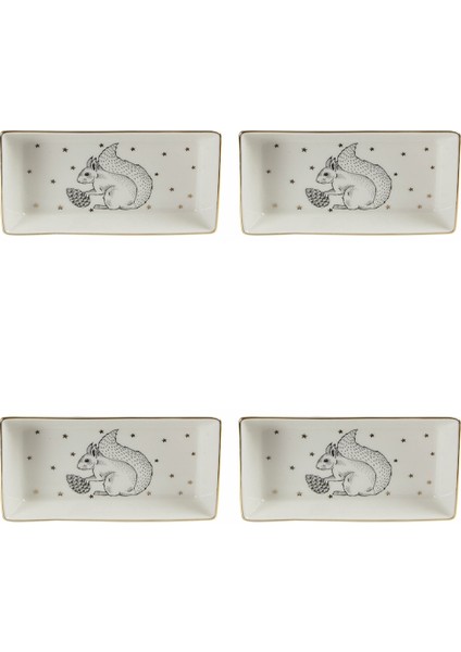 Forest Kahvaltı&Meze Tabağı 13cm 4'lü 04LFH000447