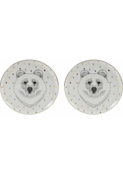 Forest Bear Düz Tabak 20cm 2'li 04LFH000451