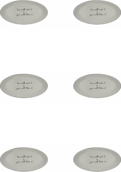 Hope Kayık Tabak 28cm 6'lı 04LFH000467