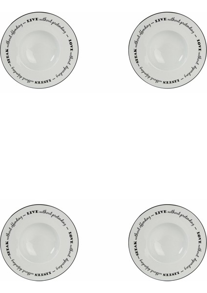 Be Happy Gurme Tabağı 26cm 4'lü 04AP020379