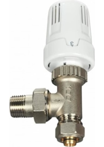 . Rv3 Termostatik Köşe Pex Radyatör Vana 1/2" 602120549