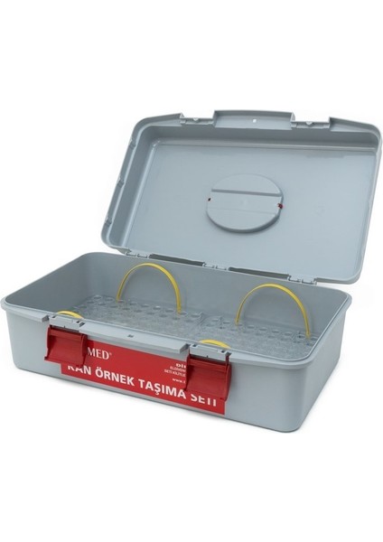 1 Adet Kan Örnek Taşıma Seti- Gri- Büyük indirimleri