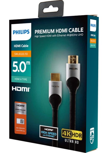 SWL6122E/93 5m HDMI Kablo Altın Uçlu 4K Kablo